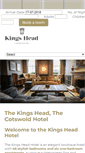 Mobile Screenshot of kingshead-hotel.co.uk